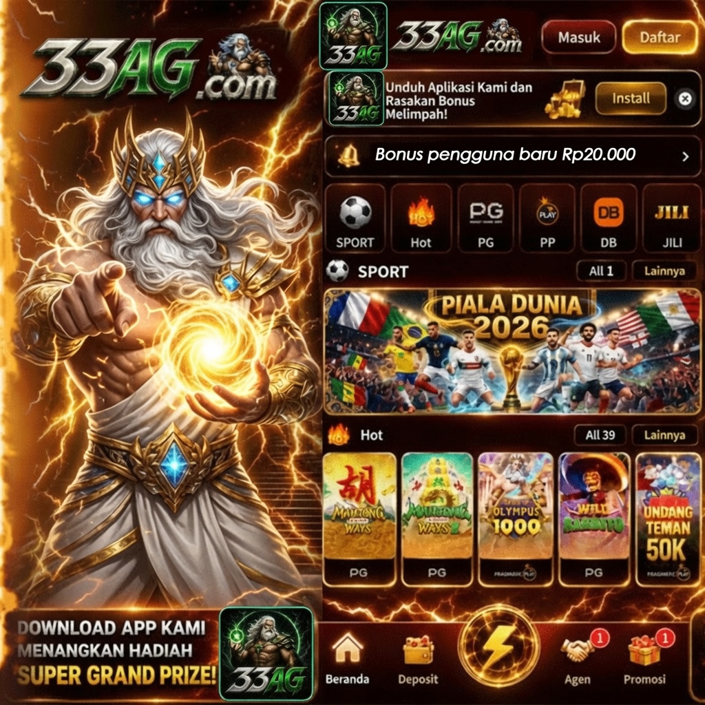 33AG - Platform Slot Online dengan Pengalaman Bermain Terbaik