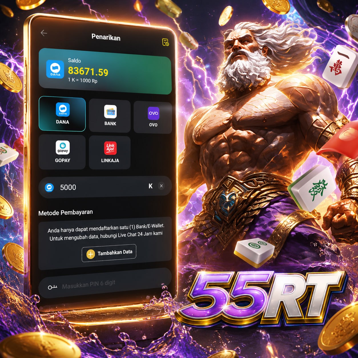 55RT - Jelajahi Ragam Slot Online dengan Tema Menarik