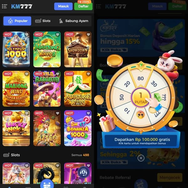 KM777 - Dowdload & Install Aplikasi Slot Asli Minimal Bet 400 Perak