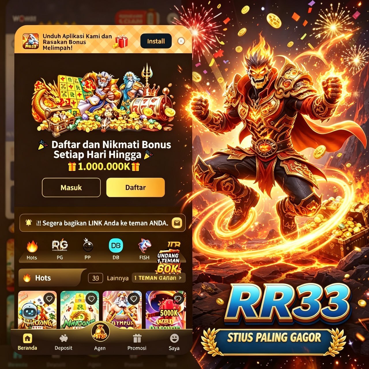 RR33 - Platform Game Online dengan Beragam Pilihan Permainan Seru